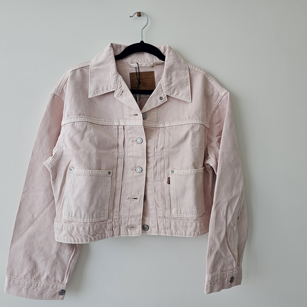 Levi's Pink Cropped Jean Jacket